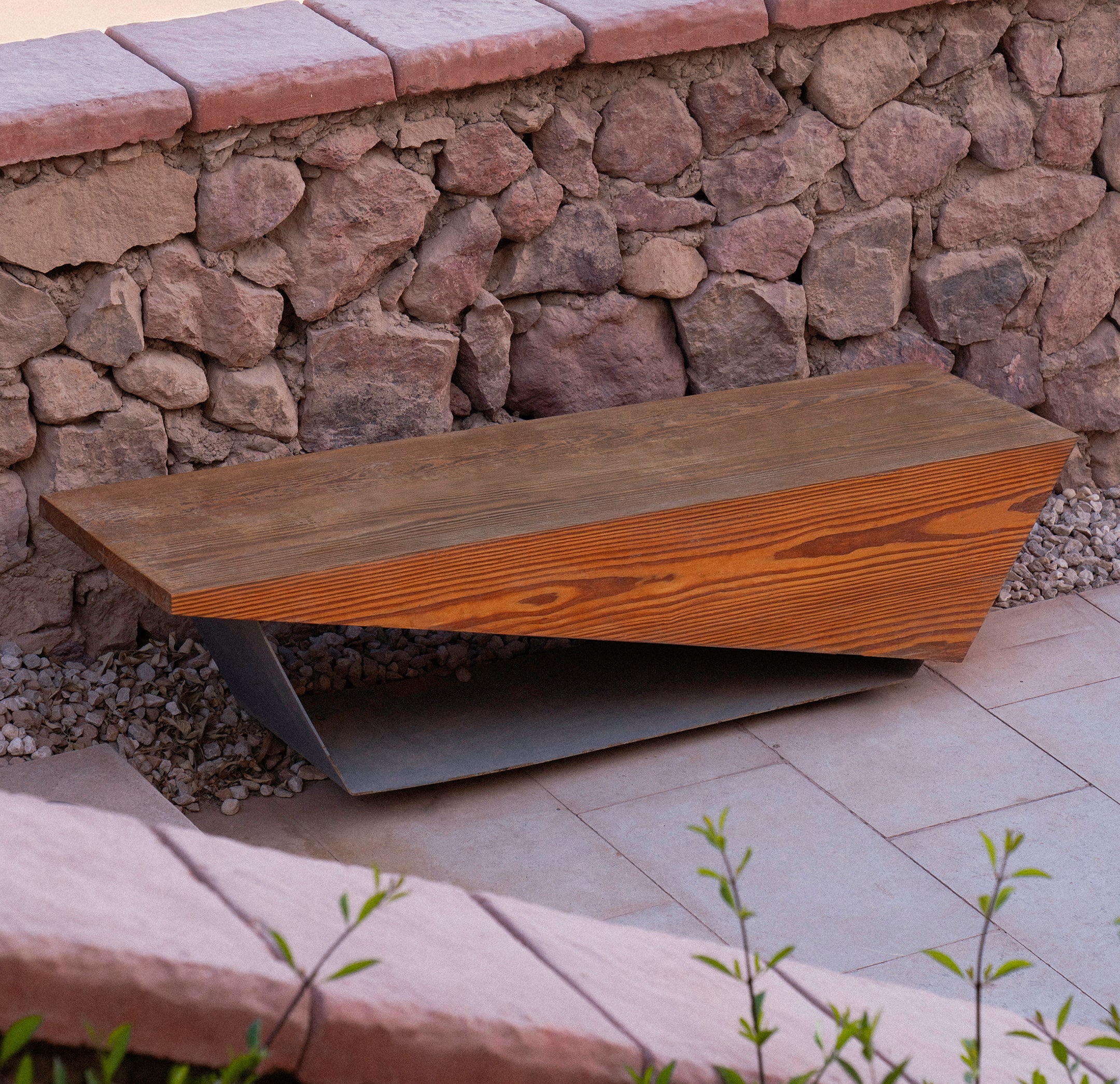 Arrow Wood Bench