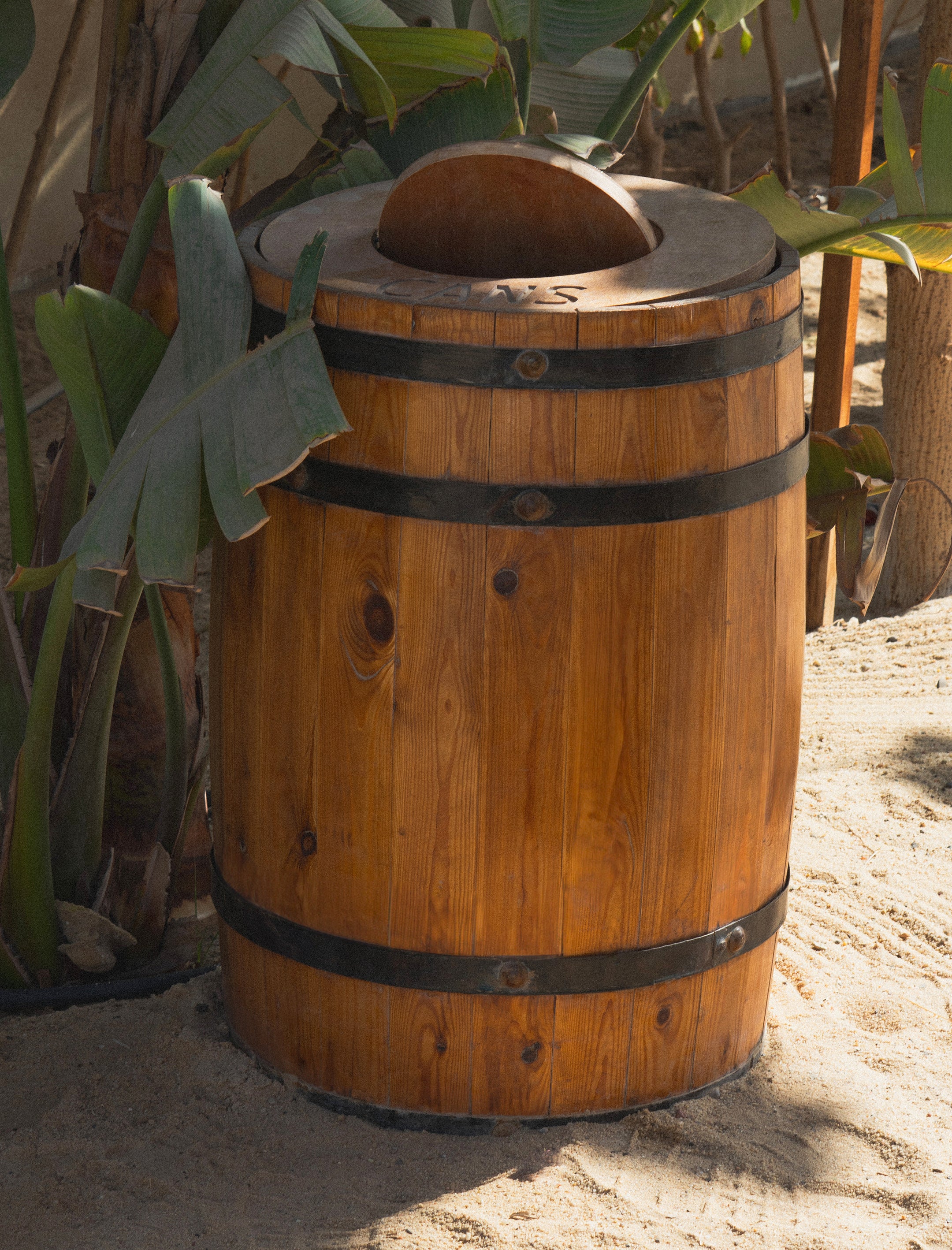 Barrel Trio Trash Bin
