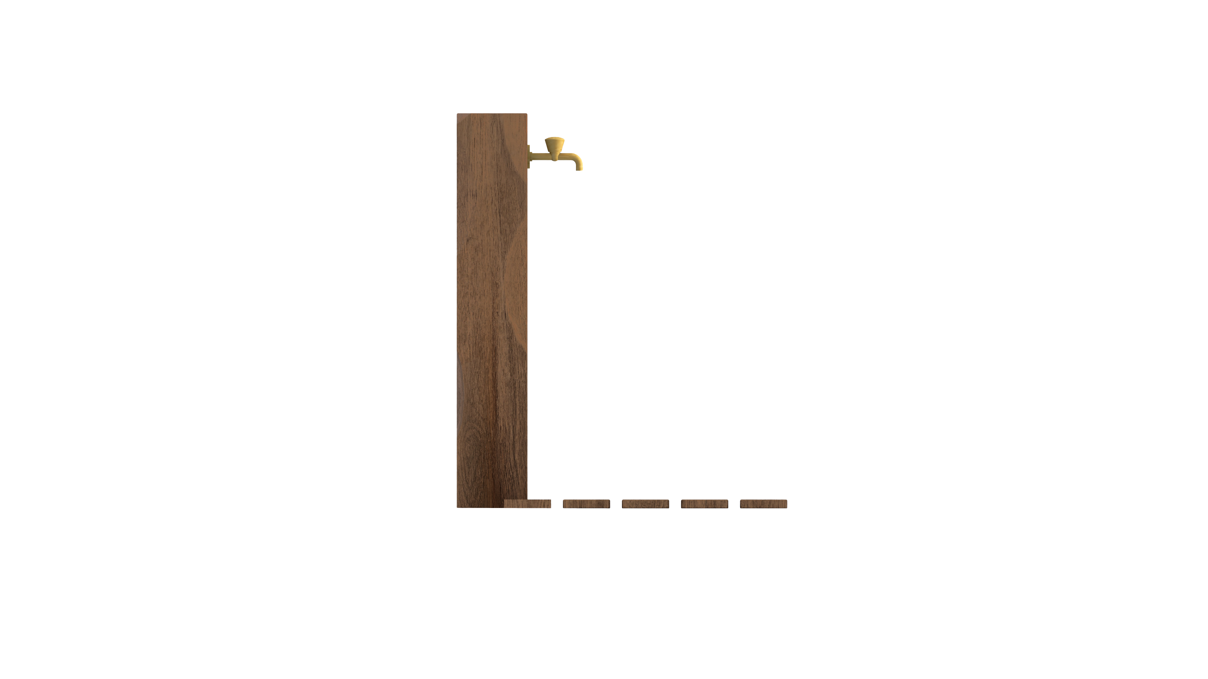 Wood Foot Shower