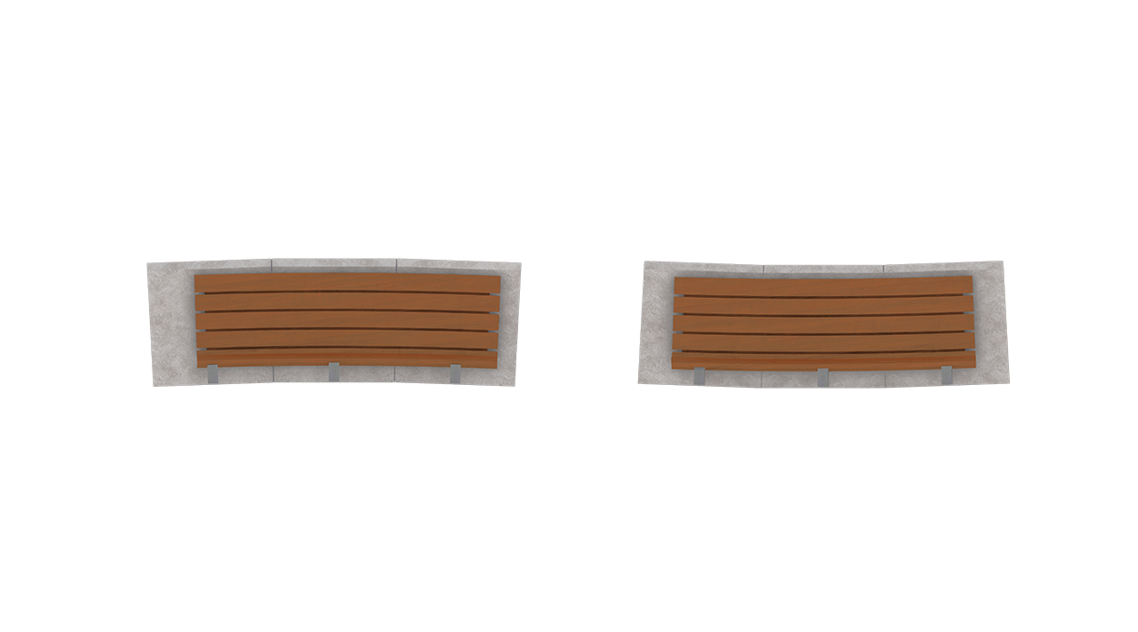 Three Blocks In/Out Bench