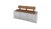Three Blocks In/Out Bench