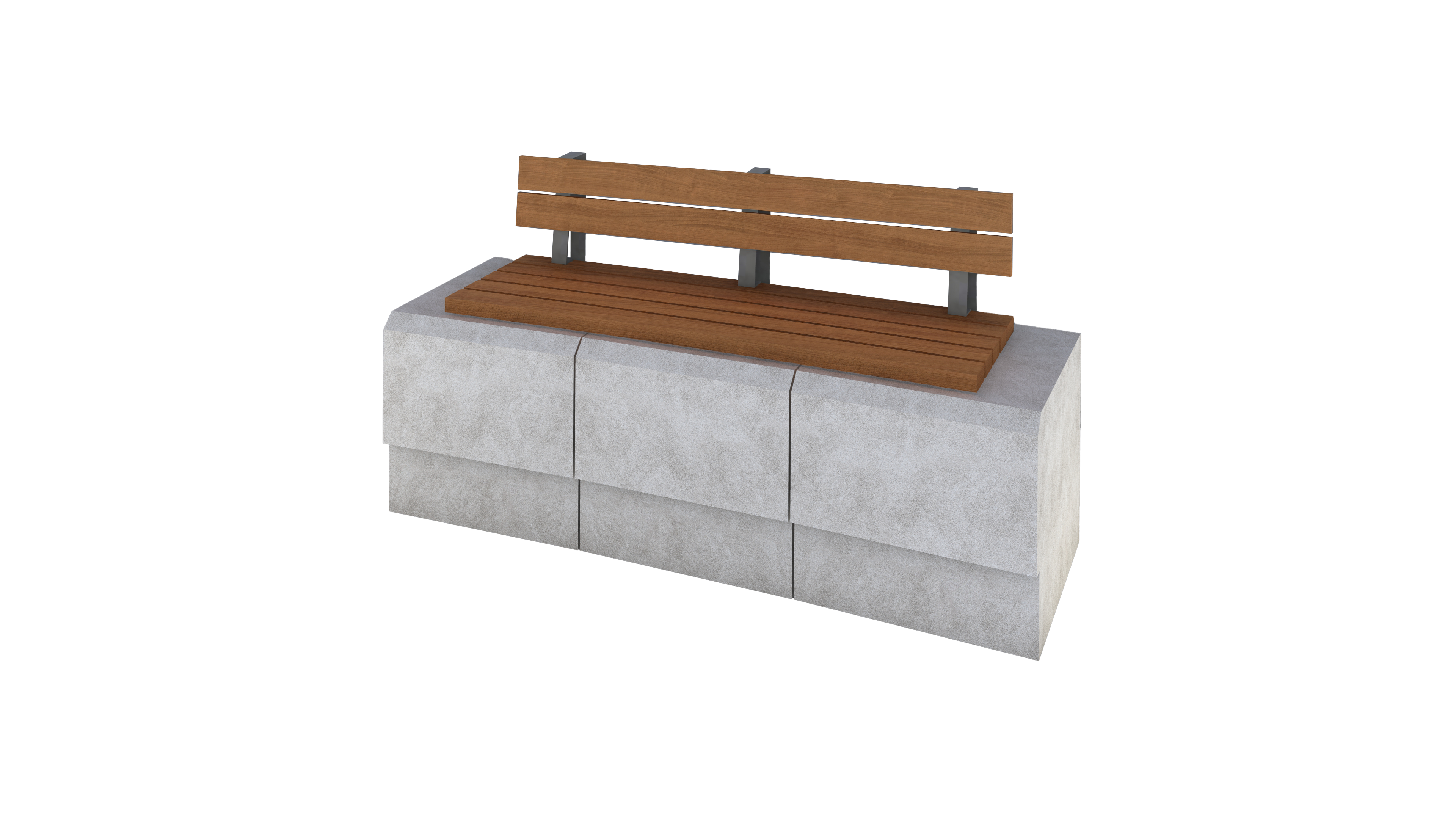 Three Blocks In/Out Bench