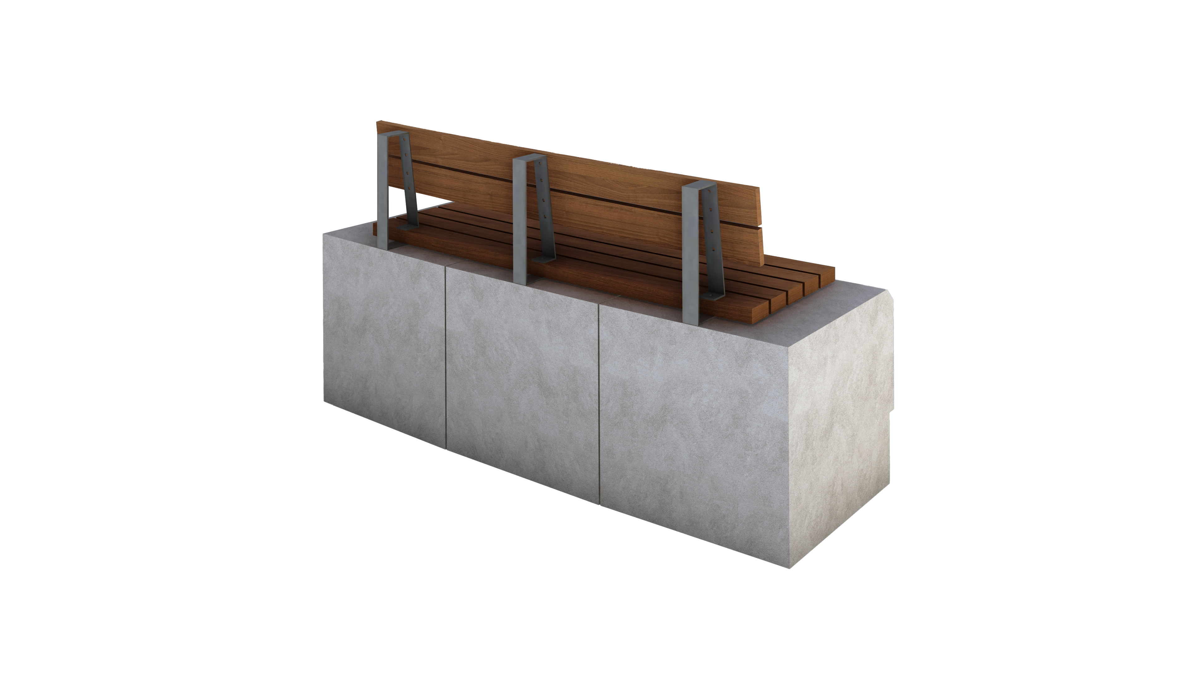 Three Blocks In/Out Bench