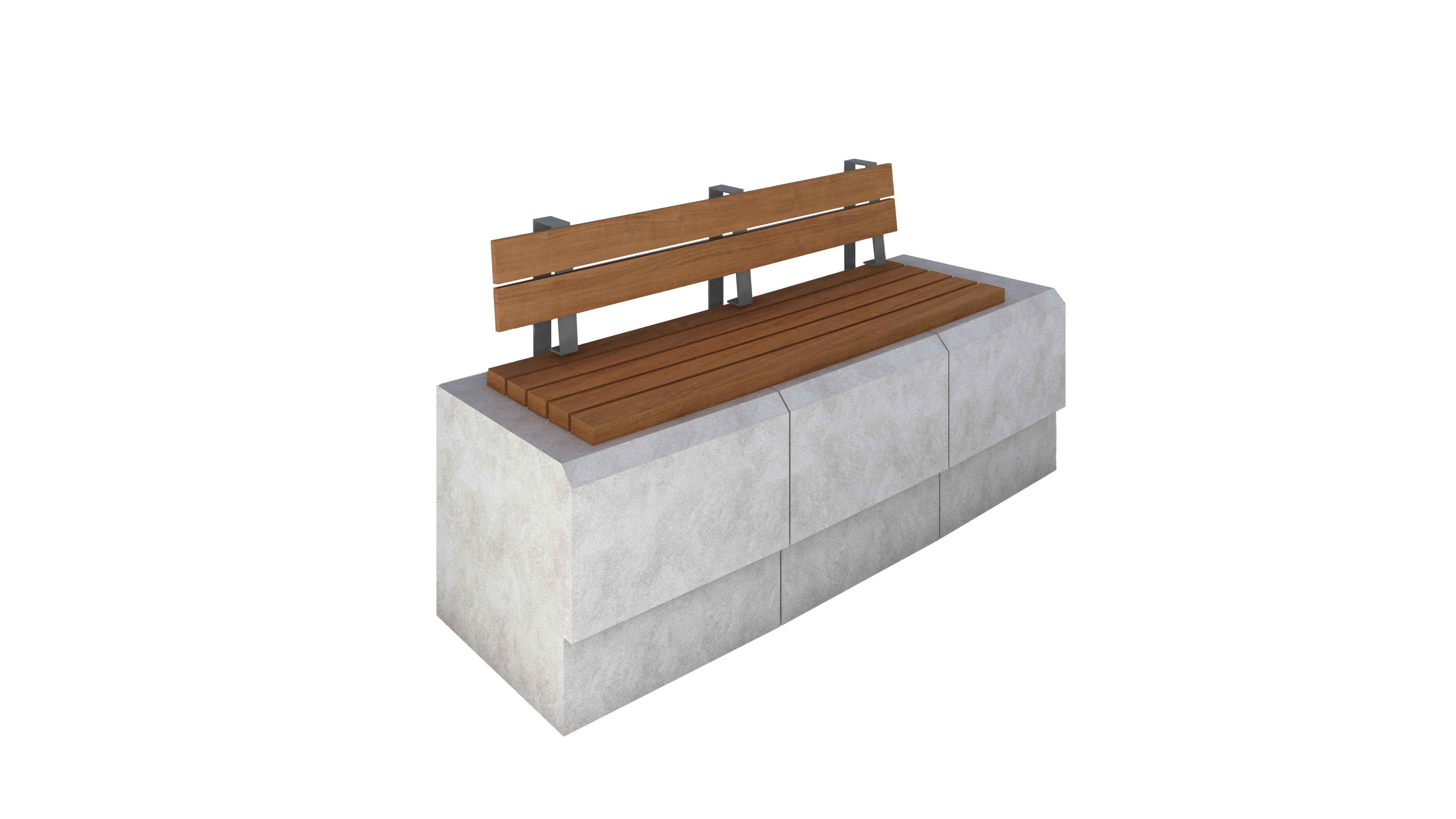 Three Blocks In/Out Bench