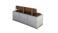 Three Blocks In/Out Bench